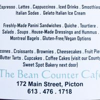 Excellent menu at The Bean Counter Cafe in Picton