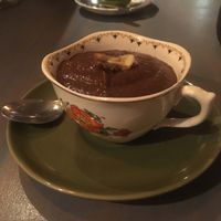Vegan chocolate mousse at Bubbles and Bites in Cascais