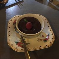 Vegan chocolate mousse with avocado at Bubbles and Bites in Cascais