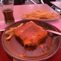 Francesinha  at Casanova in Porto
