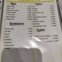 Menu september 2022 at Casanova in Porto