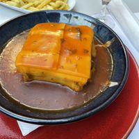 Vegan francesinha with fries 🍟   at Casanova in Porto