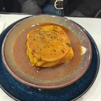 Vegan francesinha with vegan egg at Casanova in Porto