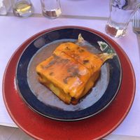 Francesinha with fries  at Casanova in Porto