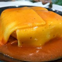 Vegan francesinha at Casanova in Porto