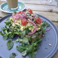 Vegan egg salad sandwich at Bairro Alto in Nijmegen