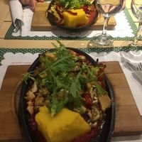 Tofu pot and veggie pot  at Klopa in Sarajevo