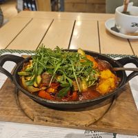 Tofu pot at Klopa in Sarajevo