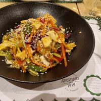 Vege asia hot salad at Klopa in Sarajevo