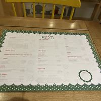 Menu. Some options can be made vegan, so just ask the waiter    at Klopa in Sarajevo