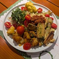 Vegan plate at Klopa in Sarajevo