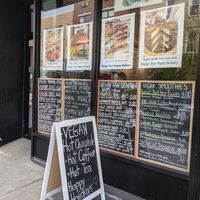 Storefront at Happy Zoe Vegan Bakery in Brooklyn