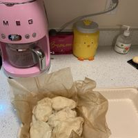 Vegan pierogi at Happy Zoe Vegan Bakery in Brooklyn