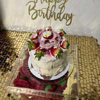 Strawberry Vanilla VEGAN Cakee  at Happy Zoe Vegan Bakery in Brooklyn