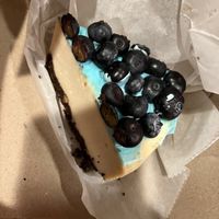 Blueberry VEGAN Gluten-Free Cheesecake   at Happy Zoe Vegan Bakery in Brooklyn