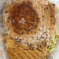 Tempeh panini  at Happy Zoe Vegan Bakery in Brooklyn