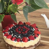 Vegan gluten free cheesecake   at Happy Zoe Vegan Bakery in Brooklyn