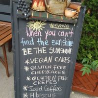 Be the sunshine! at Happy Zoe Vegan Bakery in Brooklyn