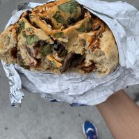 Mushroom Pizza Roll at Happy Zoe Vegan Bakery in Brooklyn