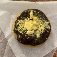 Mango chocolate yummy’ness 😋 at Happy Zoe Vegan Bakery in Brooklyn