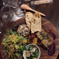 Vegetarian dinner set at Pettirosso in Kyoto