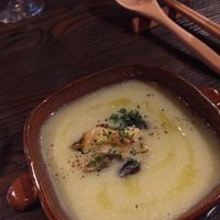  Vegan cauliflower soup at Pettirosso in Kyoto