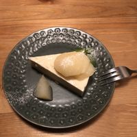 Vegan cheese cake at Pettirosso in Kyoto