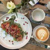 Avocado toast  at Cafefin in Prague