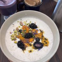 Coconut rice porridge  at Cafefin in Prague