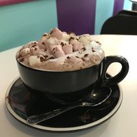 Hot chocolate   at Hillgate Cakery in Stockport