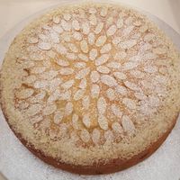 Cherry and Almond cake at Hillgate Cakery in Stockport
