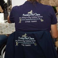 Amity Pet Care's uniform (worn at events and for consultation visits).  at Pino's Pals Premium Cat Care in Redhill