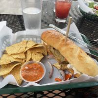 Seitan pesto melt  at Three Carrots - Fountain Square in Indianapolis