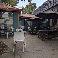 Outdoor seating at Three Carrots - Fountain Square in Indianapolis
