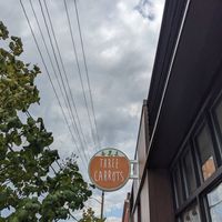 Outside the restaurant at Three Carrots - Fountain Square in Indianapolis