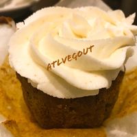 Carrot cupcake  at Plum Cafe in Roswell