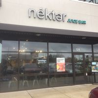 Business entrance  at Nekter Juice Bar in Vancouver