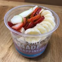 Açaí Peanut Butter Bowl (vegan) at Nekter Juice Bar in Vancouver