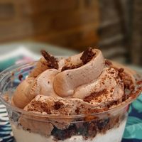 Chocolate dessert at The Vurger in Valencia