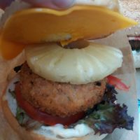 Hawaii burger at The Vurger in Valencia