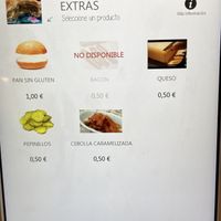 They also have gluten free bread  at The Vurger in Valencia