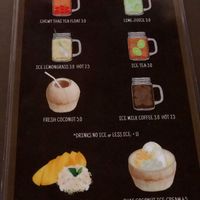 Menu at Sticky Rice Thai Food in Central Singapore