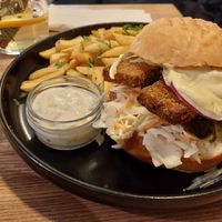 "fish" burger at Kuchnia PoWolność in Poznan