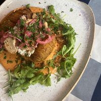 Hasselback potatoes GF  at Kuchnia PoWolność in Poznan