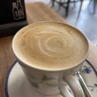 Pumpkin spice lattee  at Kuchnia PoWolność in Poznan