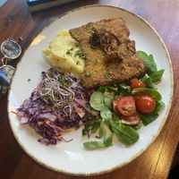 schabowy, amazing mashed potatoes   at Kuchnia PoWolność in Poznan