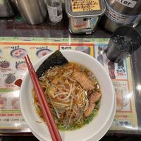 Soy broth ramen with soya chunks   at Kyushu Jangara Ramen - Ginza in Tokyo