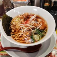 Vegan Ramen with double soy meat at Kyushu Jangara Ramen - Ginza in Tokyo