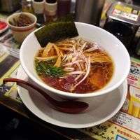 The vegan option with extra mushrooms on the side at Kyushu Jangara Ramen - Ginza in Tokyo