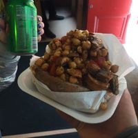 Patata farcida de un mix amb cigrons  at The Baked Potato Shop in Edinburgh